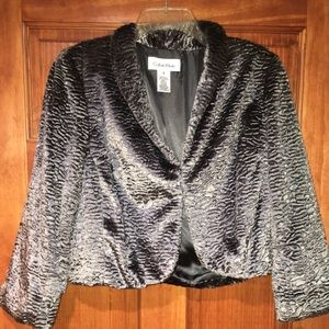 Calvin Klein Boucle evening jacket.